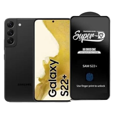 Edge-to-Edge Tempered Glass for Samsung Galaxy S22 Plus 5G | Full Screen Protector | HD Clear & Easy Installation